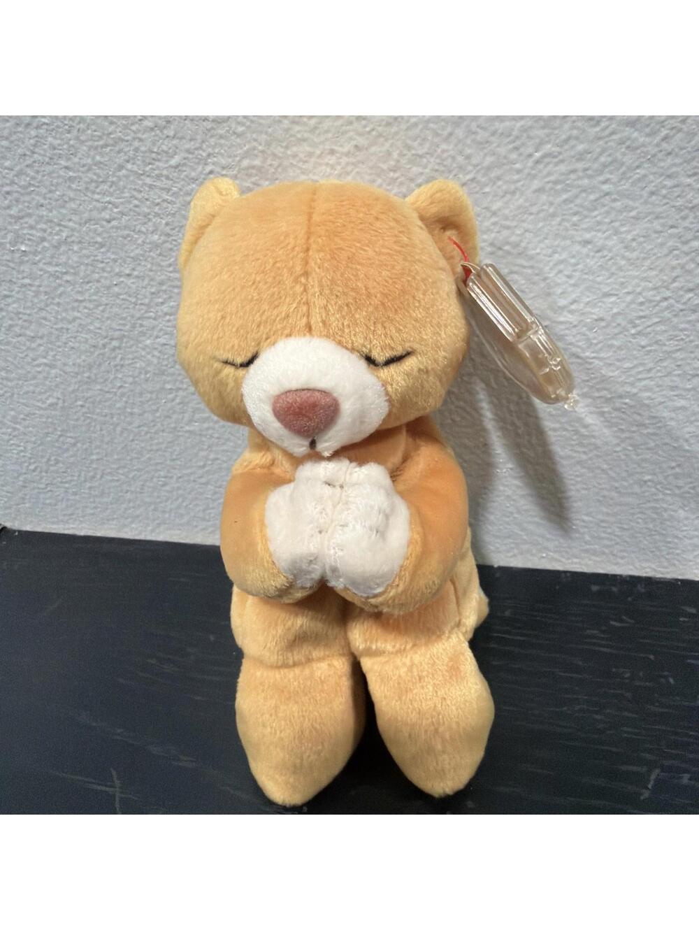 Ty Beanie Baby “Hope” Praying Bear (1998) – Retired & Rare Tag Error (Oakbrook)